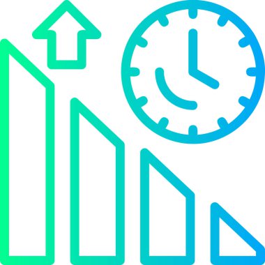 Saat simgesi, vektör illüstrasyonu