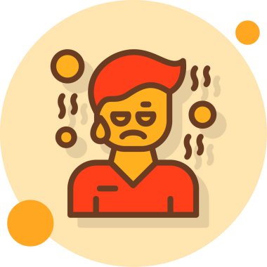 humma hastası adam simgesi - taslak biçimi