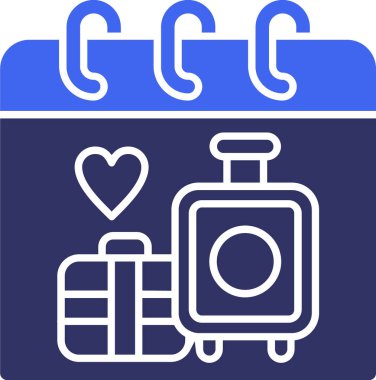 Bavul. Web simgesi basit illüstrasyon