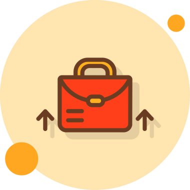 evrak çantası ikonu vektör illüstrasyonu