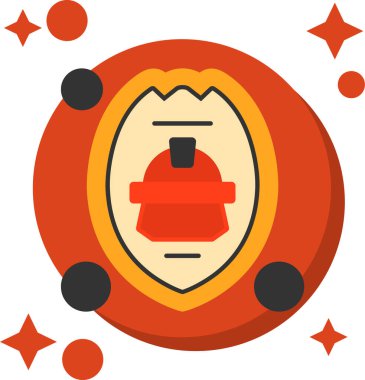 Cadılar Bayramı için bir simgenin vektör illüstrasyonu