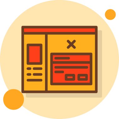 Web & mobil için iş yönetimi dairesi simgesi