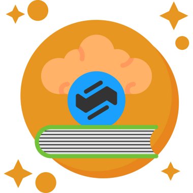 Kitap. Web simgesi basit illüstrasyon