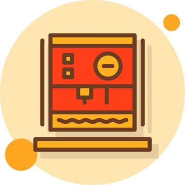 kahve makinesi vektör çizimi