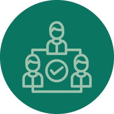 iş insanları simgesi, vektör illüstrasyonu