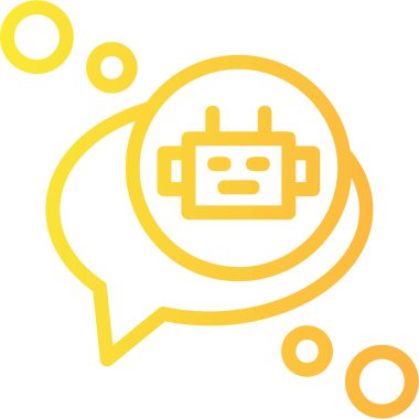 robot. Web simgesi basit illüstrasyon