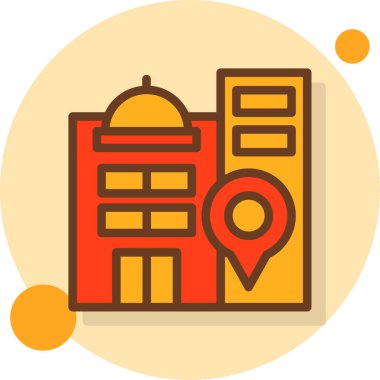 harita düz vektör simgeleri