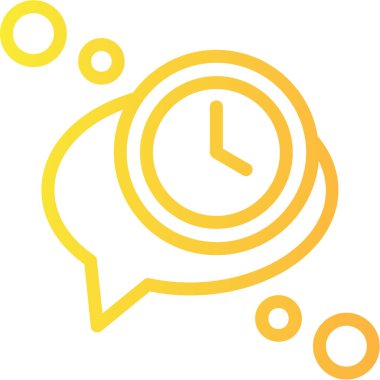 Saat simgesi, vektör illüstrasyonu