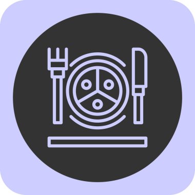 yiyecek ikonu vektör illüstrasyonu