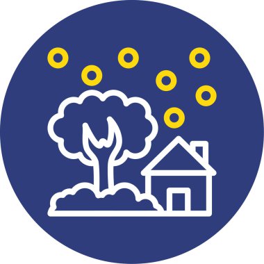 Ağaç. Web simgesi basit illüstrasyon