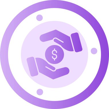 Dolar. Web simgesi basit illüstrasyon