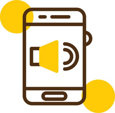 Akıllı telefon simgesinin vektör illüstrasyonu