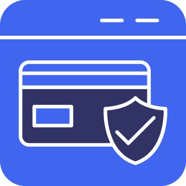 Banka kartı. Basit illüstrasyon