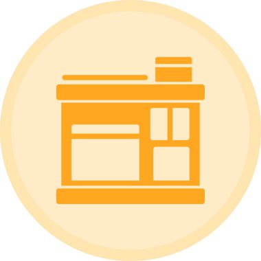 Modern yapı simgesinin vektör illüstrasyonu