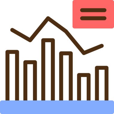 çubuk çizelgesi vektör illüstrasyonu