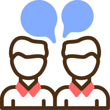 iş tartışma simgesi