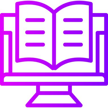 Kitap. Web simgesi basit illüstrasyon