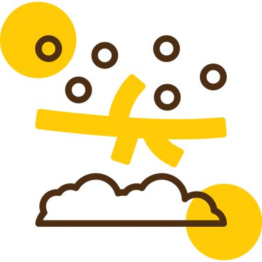 Bulut hava ikonu tasarımı. vektör izole