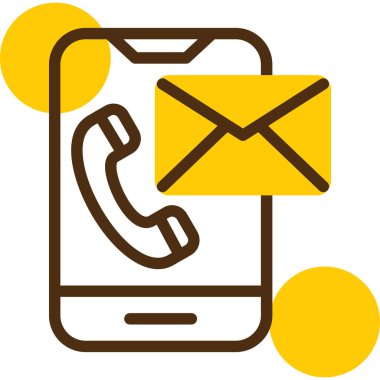 - Telefon. Web simgesi basit illüstrasyon