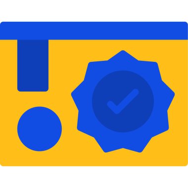 onaylanmış web simgesi basit tasarımı