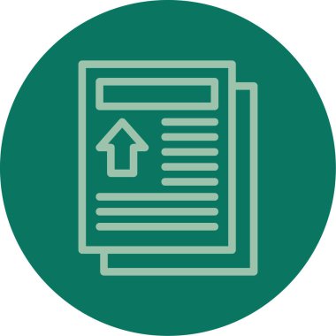 Dosya simgesinin vektör illüstrasyonu