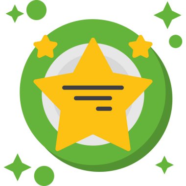 Madalya ikon vektör illüstrasyonu