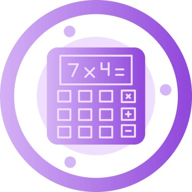 hesap makinesi vektör simgesi modern basit vektör çizimi