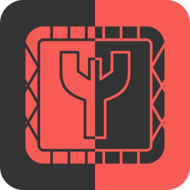 Firewall düz simgesi, vektör, illüstrasyon