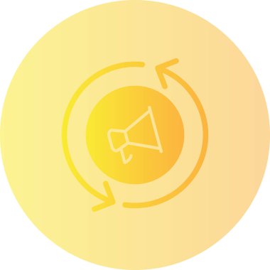 Bir çember simgesinin vektör illüstrasyonu