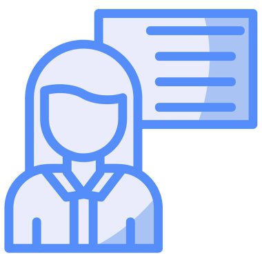 Doktor. Web simgesi basit illüstrasyon