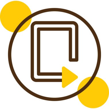 Oynayın. Web simgesi basit illüstrasyon