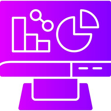 Analizler. Web simgesi basit illüstrasyon