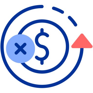 Para dolar para simgesi Doldurulmuş dış hat biçimi