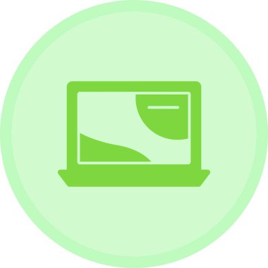 bilgisayar vektör simgesi, basit tasarım illüstrasyonu