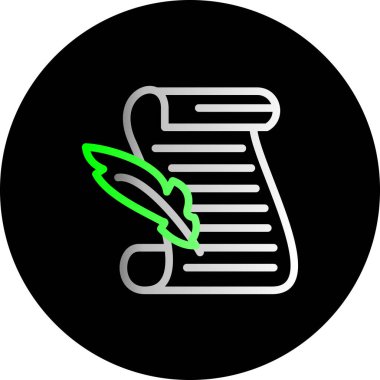 Belge simgesinin vektör illüstrasyonu