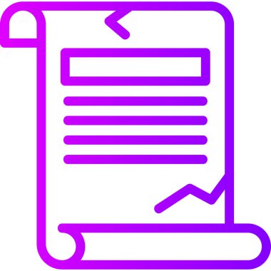 belge simgesi, vektör çizimi