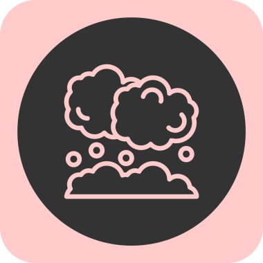 Bulutların vektör illüstrasyonu modern simge