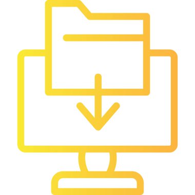 Belge. Web simgesi basit illüstrasyon