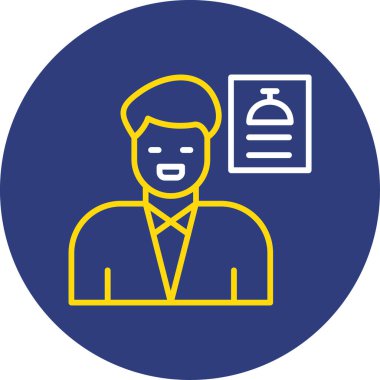 iş adamı simgesi vektör illüstrasyonu