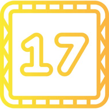 Bir takvim simgesinin vektör illüstrasyonu