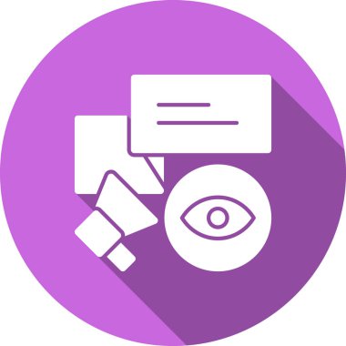 Göz. Web simgesi basit tasarım