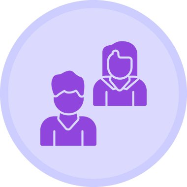 İnsanlar. Web simgesi basit illüstrasyon