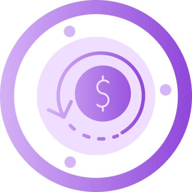 Para için. Web simgesi basit illüstrasyon