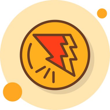 Moda tarzında izole edilmiş güç simgesi