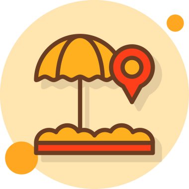 Harita. Web simgesi basit illüstrasyon