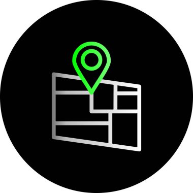 konum simgesi vektör illüstrasyonu