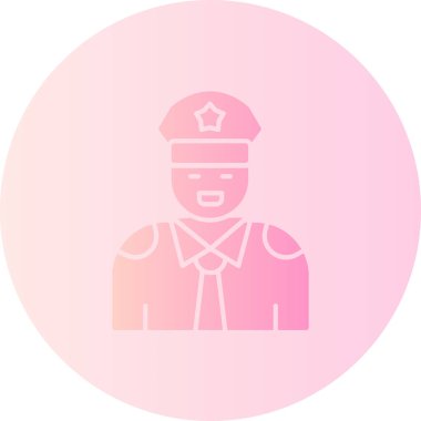 polis simgesi vektör illüstrasyonu