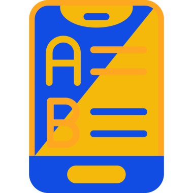 mobil uygulama. Web simgesi basit illüstrasyon