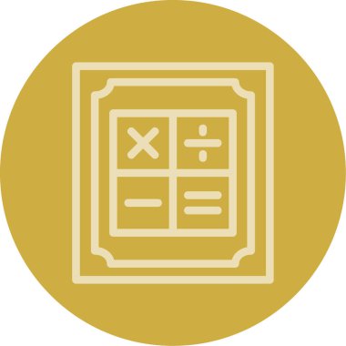 Hesap makinesinin vektör çizimi