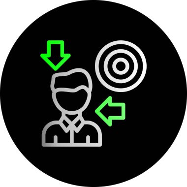 kişisel ve ticari kullanım için kullanıcı vektör simgesi simgesi vektör çizimi..